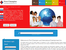 Tablet Screenshot of firstchampion.net